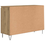 Aparador Moderno HKH en derivados de Madera, Hierro 101,5 X 35 X 70 Cm - Roble Artesanal