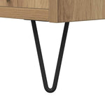 Aparador Moderno HKH en derivados de Madera, Hierro 101,5 X 35 X 70 Cm - Roble Artesanal