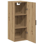 HKH Armario Alto de Pared en derivados de Madera 34,5 X 34 X 90 Cm - Roble Artesanal