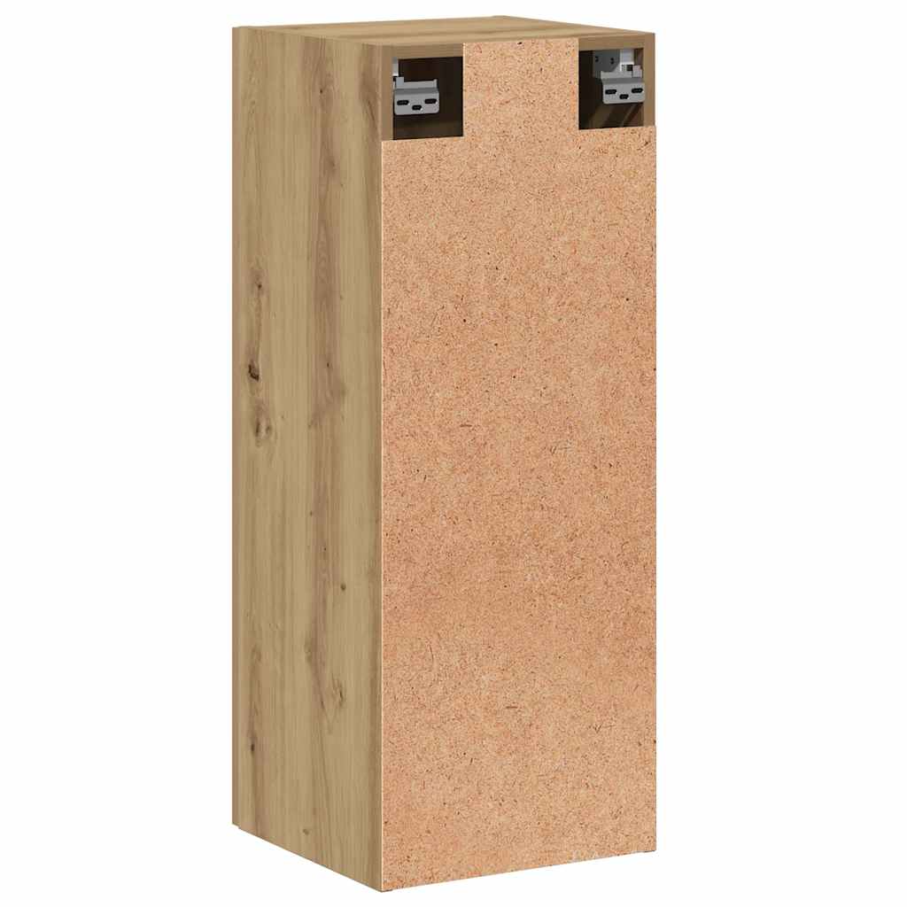 HKH Armario Alto de Pared en derivados de Madera 34,5 X 34 X 90 Cm - Roble Artesanal