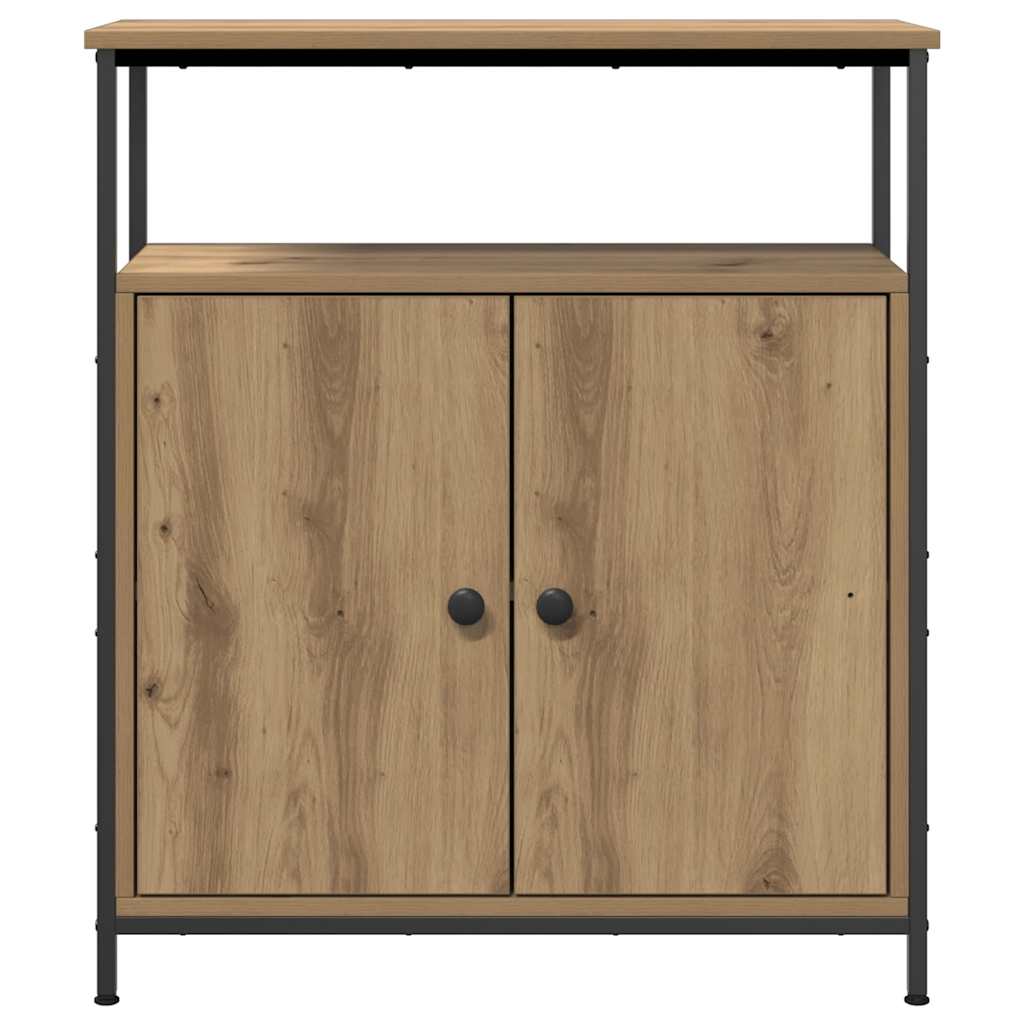 Aparador Clásico HKH de Madera, Acero 70 x 30 x 80 cm - Roble Artesanal