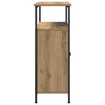 Aparador Clásico HKH de Madera, Acero 70 x 30 x 80 cm - Roble Artesanal