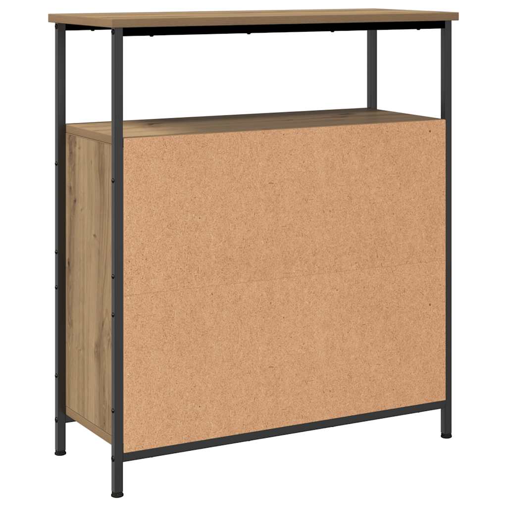 Aparador Clásico HKH de Madera, Acero 70 x 30 x 80 cm - Roble Artesanal