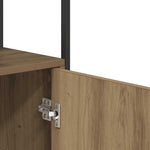 Aparador Clásico HKH de Madera, Acero 70 x 30 x 80 cm - Roble Artesanal