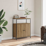 Aparador Clásico HKH de Madera, Acero 70 x 30 x 80 cm - Roble Artesanal