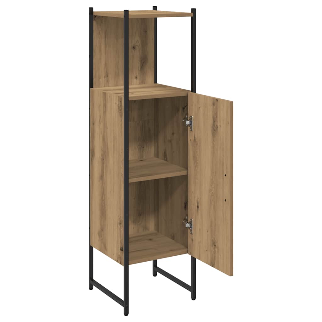 HKH Armario de Baño en Roble Artesiano - 33x33x120,5 Cm
