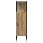 HKH Armario de Baño en Roble Artesiano - 33x33x120,5 Cm