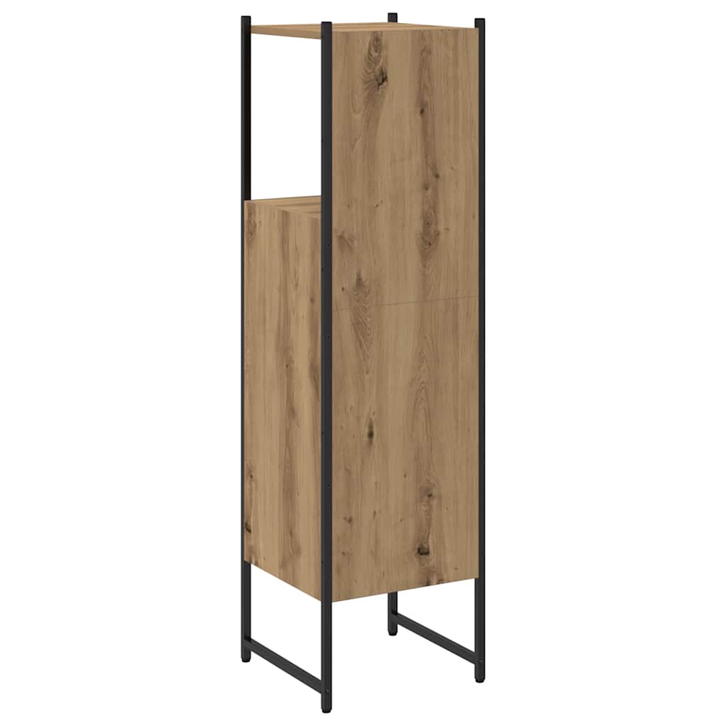 HKH Armario de Baño en Roble Artesiano - 33x33x120,5 Cm