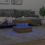 HKH Mesa de Centro com Luzes Led Carvalho Artisiano