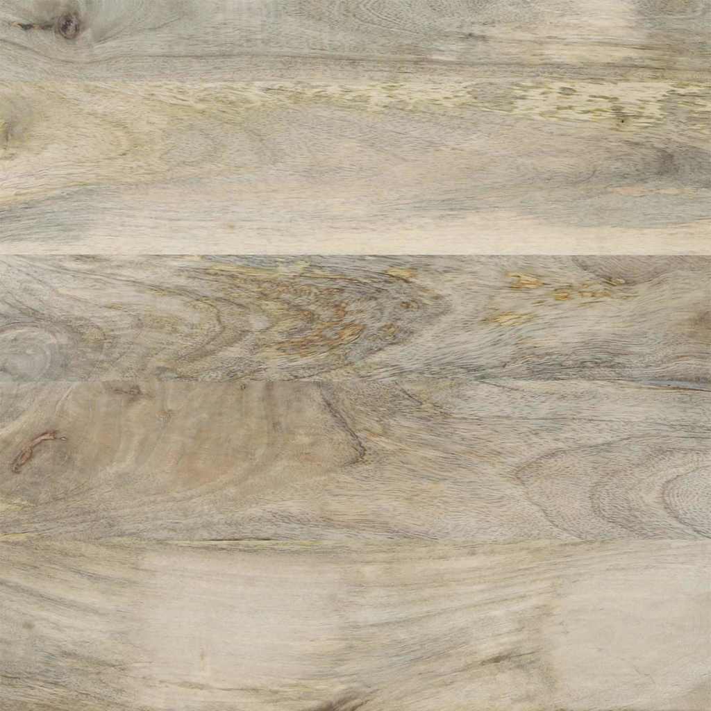 Aparador HKH alto en madera de mango maciza blanca y negra con patas de tubo de hierro y madera manufacturada con 1 puerta