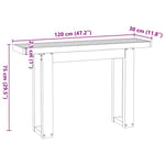Mesa Consola HKH Noain Patas en Forma de U
