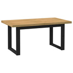 HKH Mesa de Jantar Noain Pernas em Forma U em Pinho Maciço