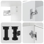 HKH Armario de Cocina de 8 Piezas Conjunto Porto - Blanco