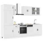 HKH Armario de Cocina de 8 Piezas Conjunto Porto - Blanco