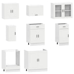 HKH Armario de Cocina de 8 Piezas Conjunto Porto - Blanco