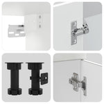 HKH Armario de Cocina de 8 Piezas Conjunto Porto - Blanco