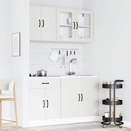 HKH Armário 4 Peças de Cozinha Conjunto Kalmar - Branco