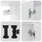 HKH Armário 4 Peças de Cozinha Conjunto Kalmar - Branco