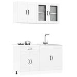 HKH Armário 4 Peças de Cozinha Conjunto Kalmar - Branco