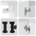HKH Armario 4 Piezas de Cocina Conjunto Oporto - Blanco