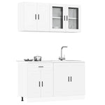 HKH Armario 4 Piezas de Cocina Conjunto Oporto - Blanco