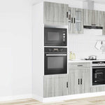 HKH Armários Forno 2 Peças Porto Sonoma - Cinzento