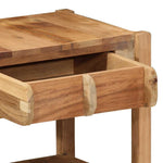 Mesa auxiliar de madera maciza recuperada HKH - Marrón