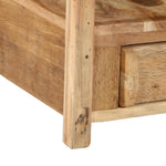 Mesa auxiliar de madera maciza recuperada HKH - Marrón