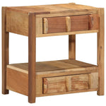 Mesa auxiliar de madera maciza recuperada HKH - Marrón
