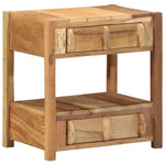 Mesa auxiliar de madera maciza recuperada HKH - Marrón