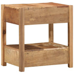 Mesa auxiliar de madera maciza recuperada HKH - Marrón