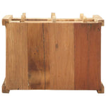 Mesa auxiliar de madera maciza recuperada HKH - Marrón