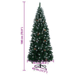 HKH Árvore de Natal Artificial com 300 Luzes LED