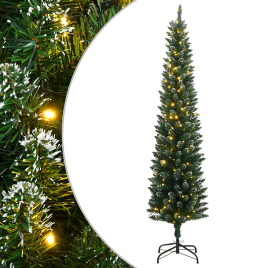 HKH Árvore de Natal Artificial Fina com 300 Luzes LED