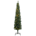 HKH Árvore de Natal Artificial Fina com 300 Luzes LED