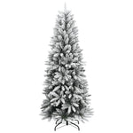 HKH Árvore de Natal Artificial com 150 Luzes LED e Neve