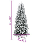 HKH Árvore Natal Artificial com 300 Luzes LED e Flocos de Neve