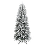 HKH Árvore Natal Artificial com 300 Luzes LED e Flocos de Neve