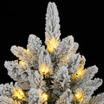 HKH Árvore Natal Artificial com 300 Luzes LED e Flocos de Neve