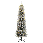 HKH Árvore de Natal Artificial com 150 Luzes LED e Neve