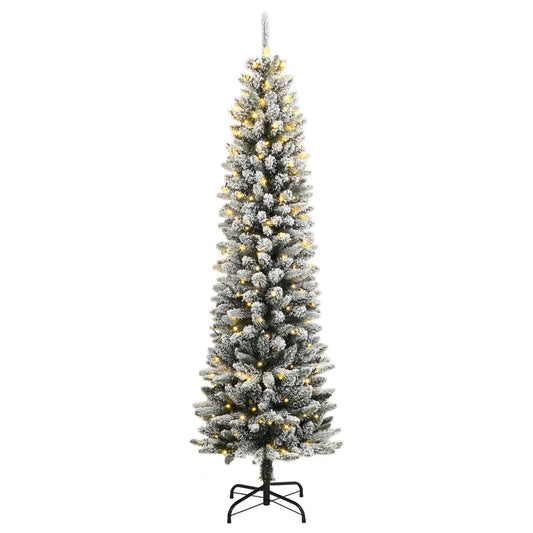 HKH Árvore de Natal Artificial com 150 Luzes LED e Neve