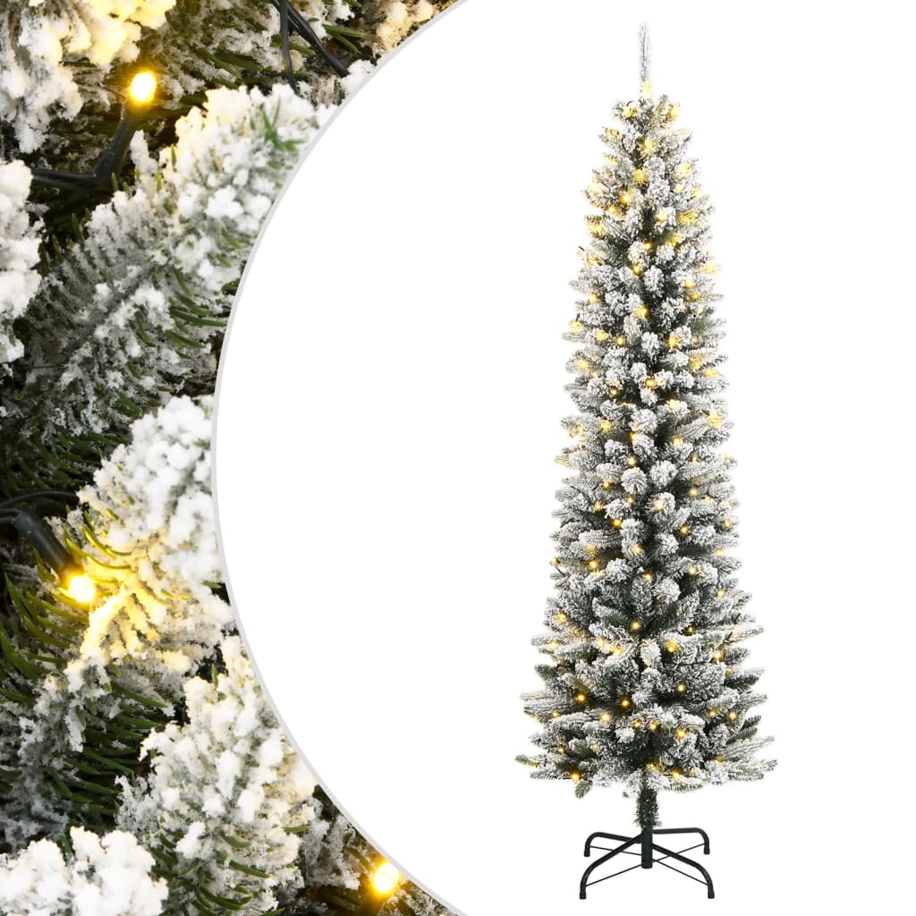 HKH Árvore Natal Artificial com 300 Luzes LED e Flocos de Neve