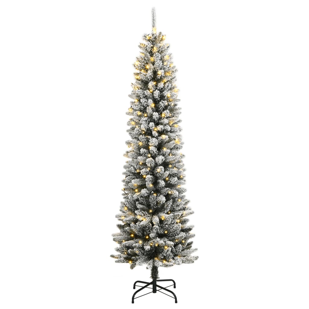 HKH Árvore Natal Artificial com 300 Luzes LED e Flocos de Neve