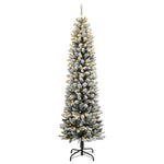 HKH Árvore Natal Artificial com 300 Luzes LED e Flocos de Neve