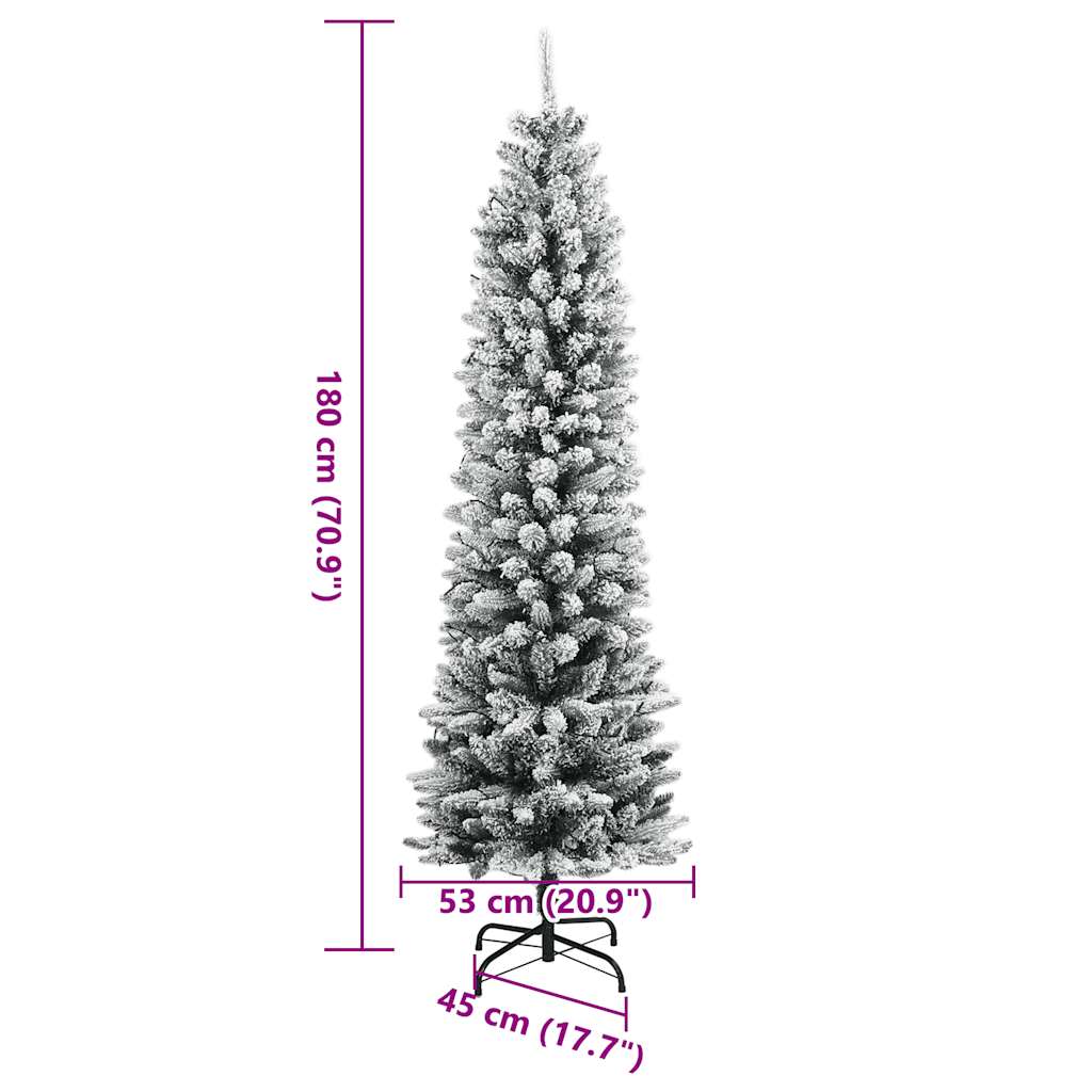 HKH Árvore Natal Artificial com 300 Luzes LED e Flocos de Neve