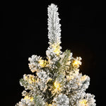 HKH Árvore Natal Artificial com 300 Luzes LED e Flocos de Neve