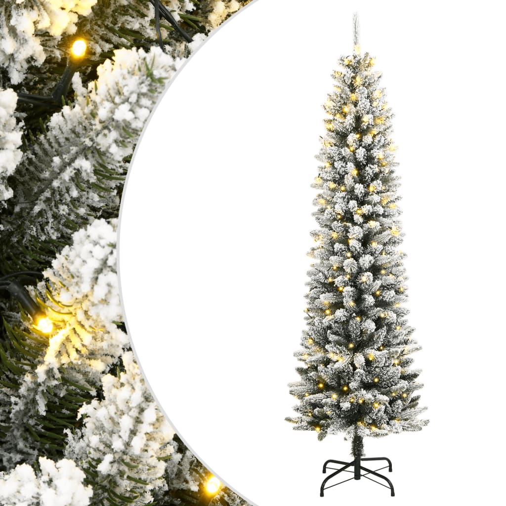 HKH Árvore Natal Artificial com 300 Luzes LED e Flocos de Neve