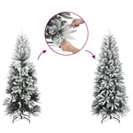 HKH Árvore Natal Artificial com 300 Luzes LED e Flocos de Neve