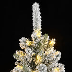 HKH Árvore Natal Artificial com 300 Luzes LED e Flocos de Neve