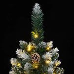 HKH Árvore de Natal Artificial Fina com 300 Luzes LED